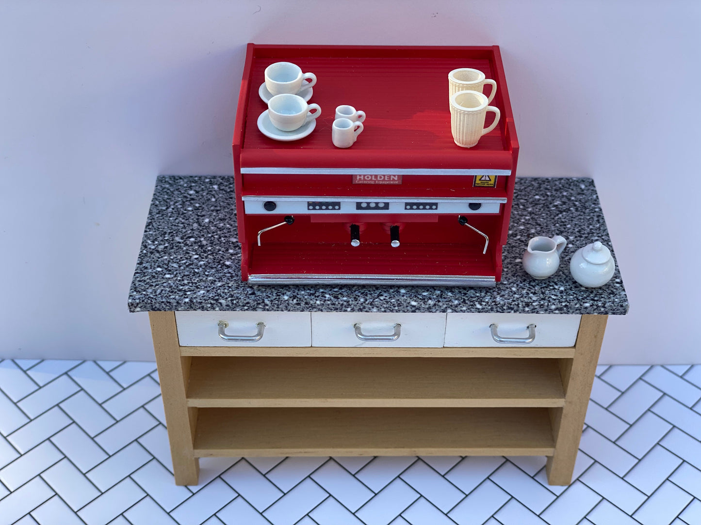 Red Commercial Espresso Machine