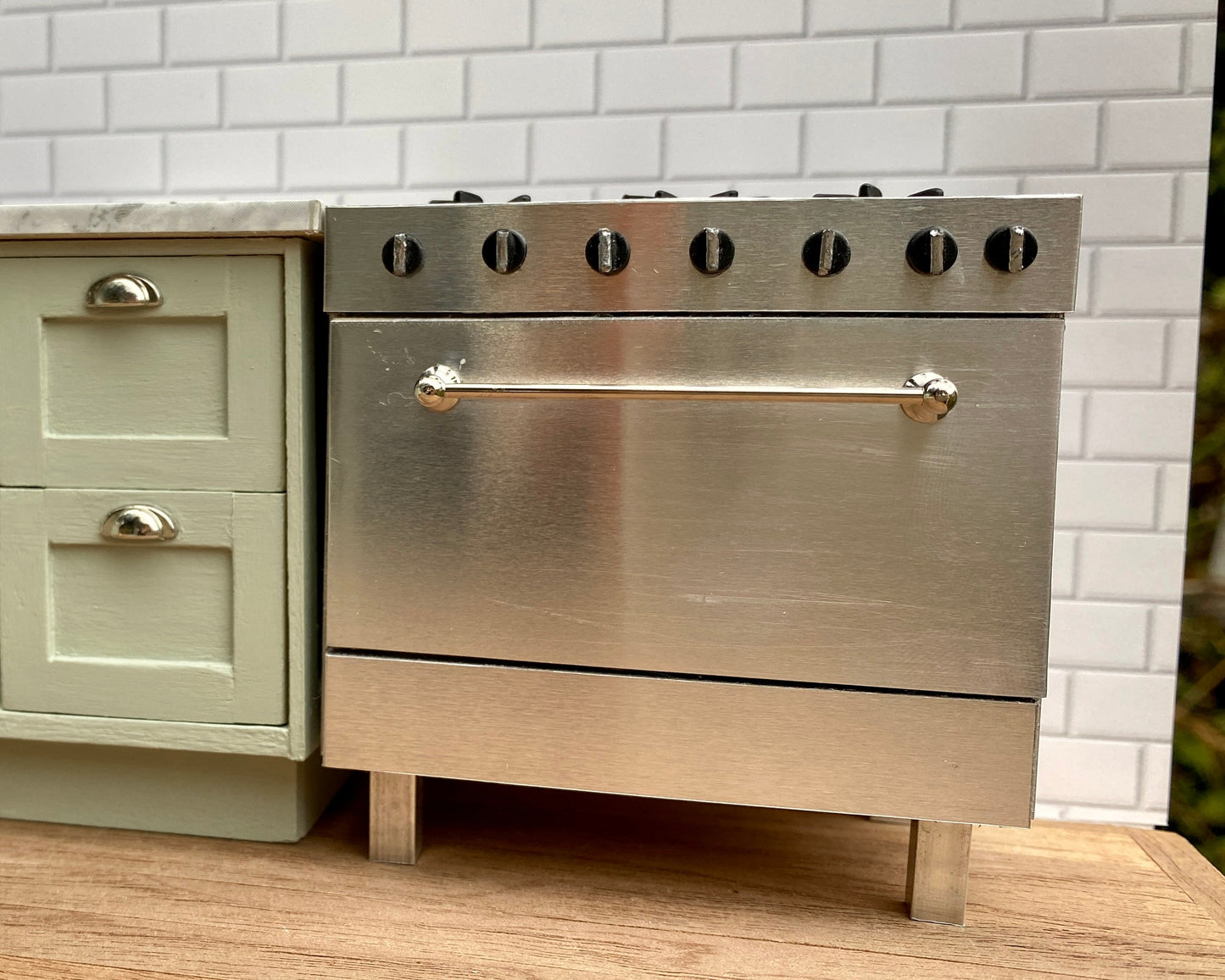 ELF Single Oven Range Silver Detail