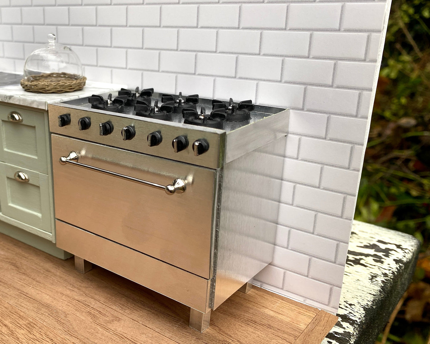 ELF Single Oven Range Silver Detail