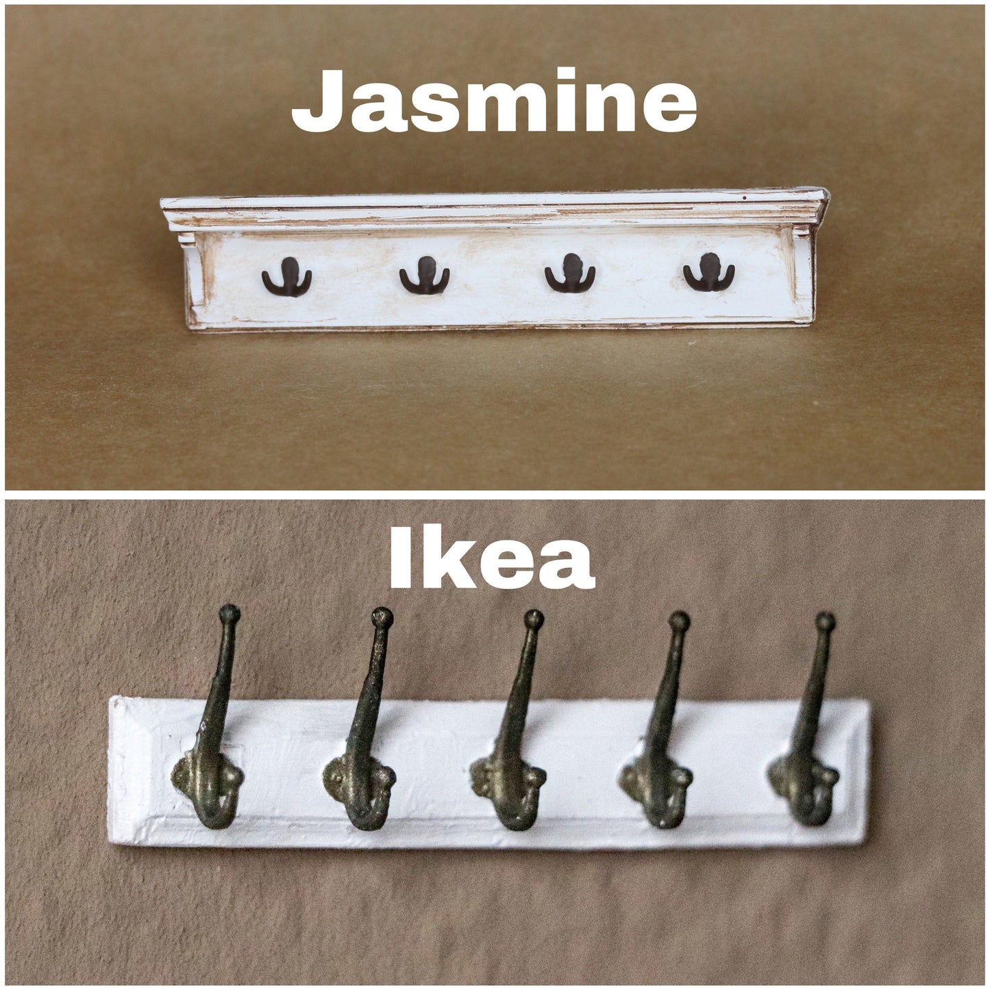 1:12 miniature cloak rack wall hook IKEA 3d printed