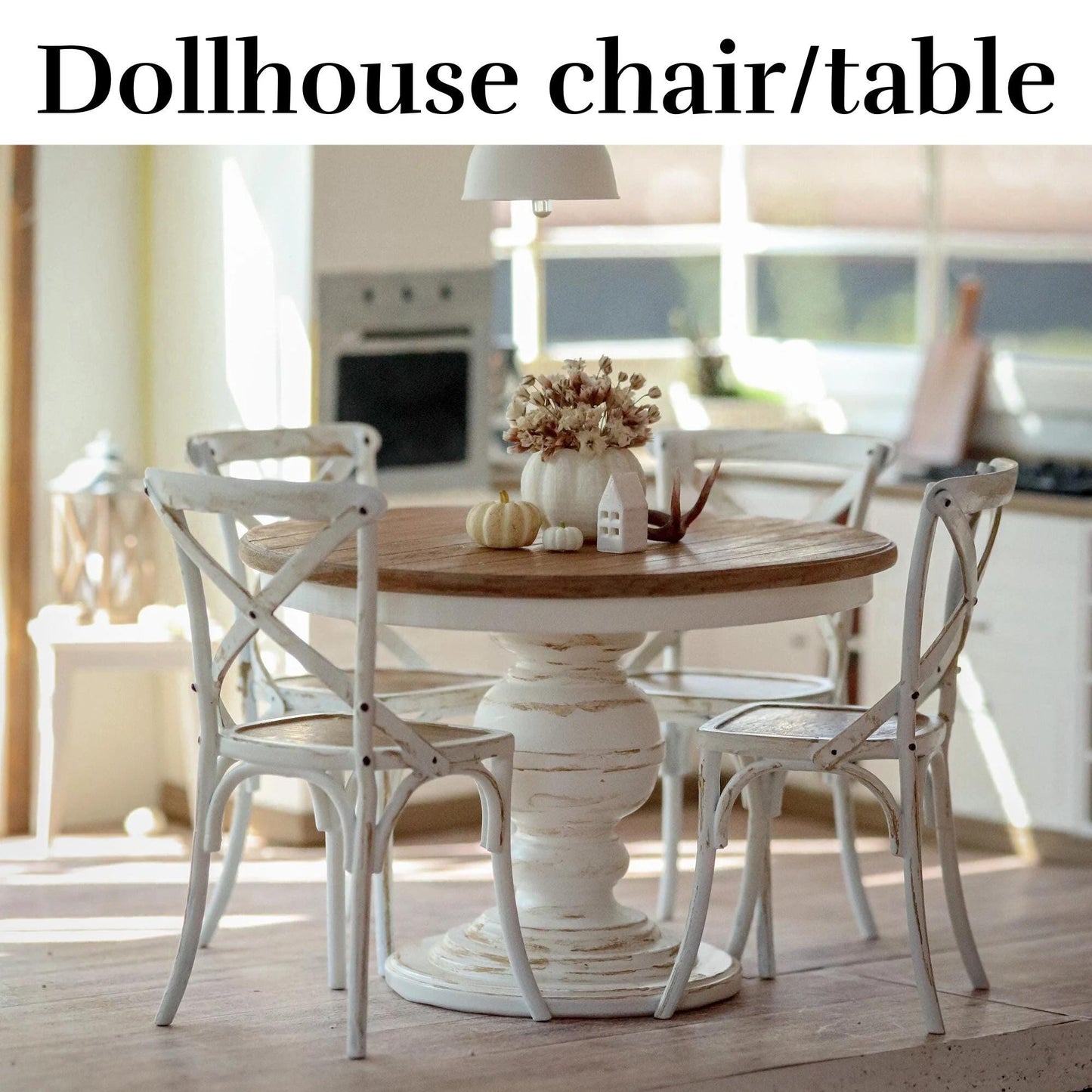 Dollhouse chair table 1:12 miniature