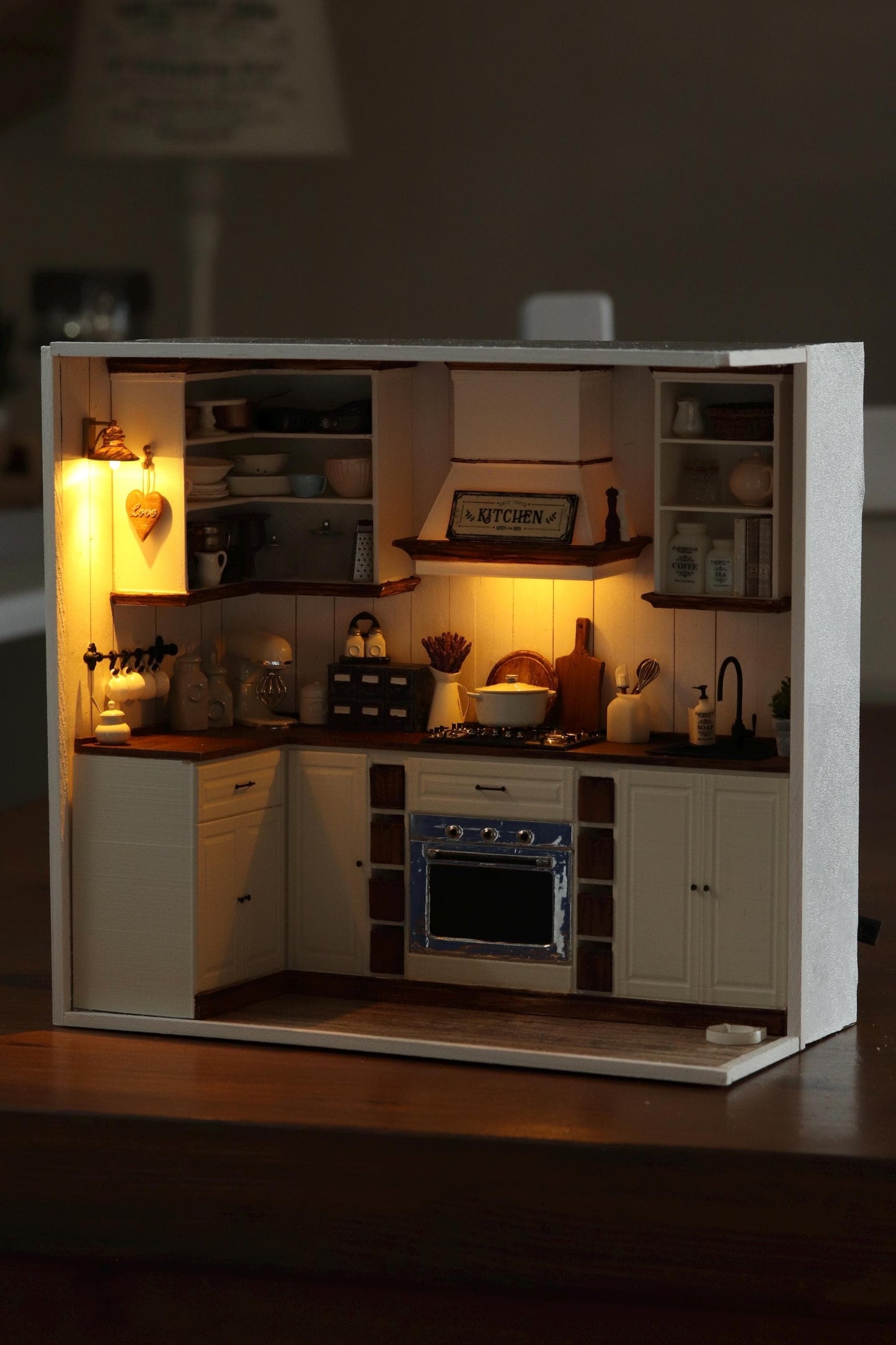 1:12 miniature kitchen Roombox 3D printed