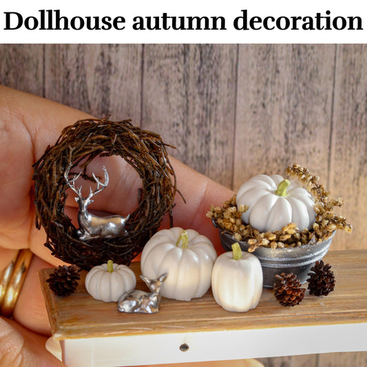 Dollhouse autumn fall decoration 3d printed 1:12 miniature