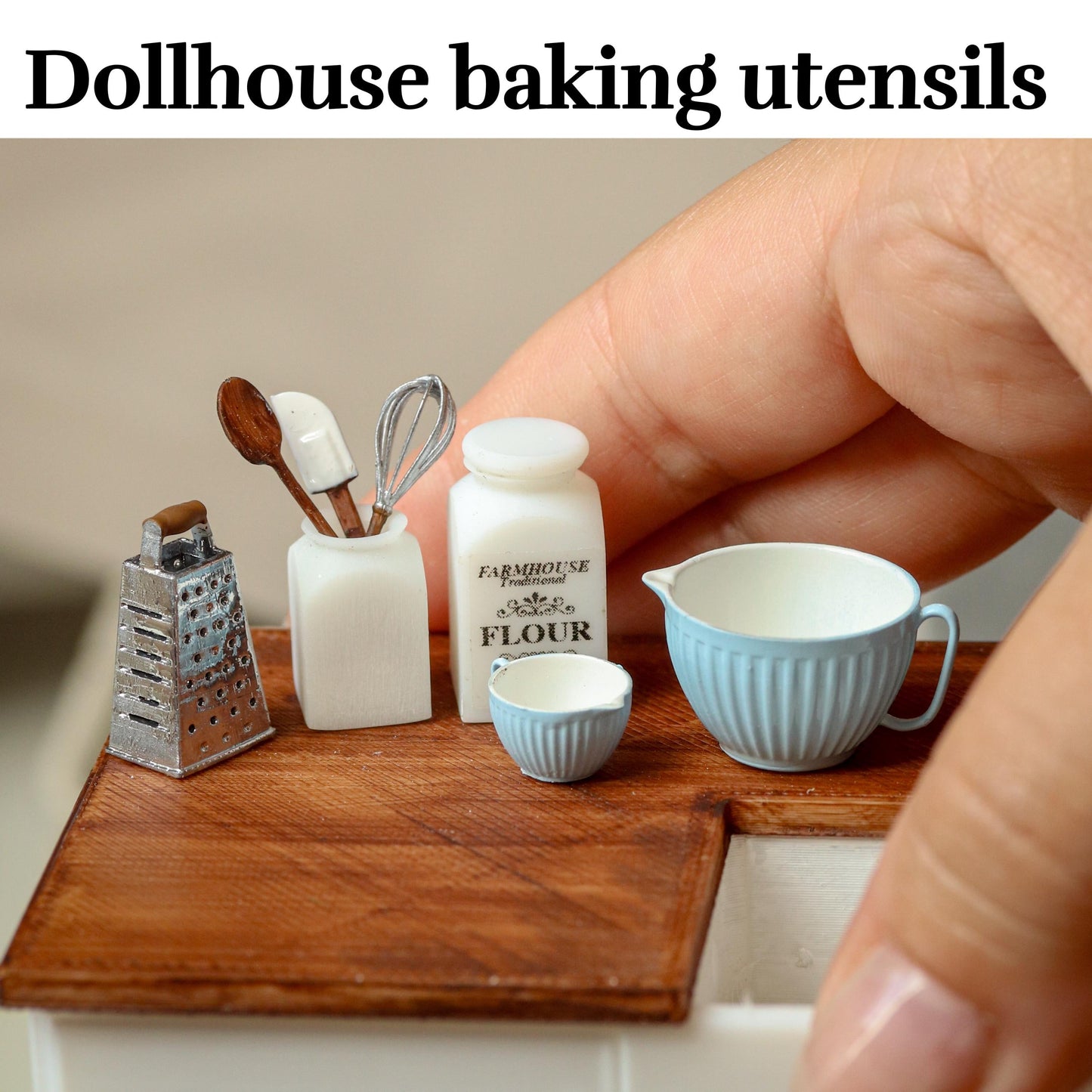 Dollhouse baking utensils 1:12 miniature 3d printed